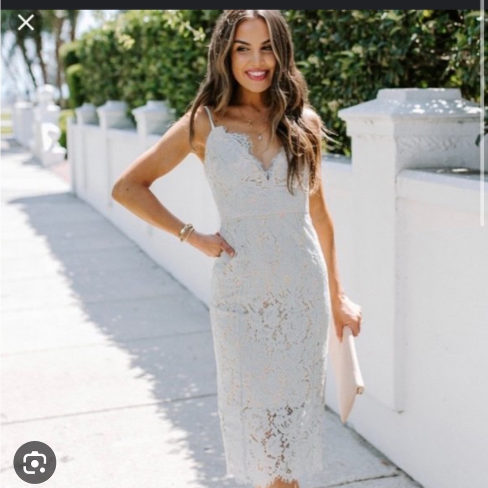Lace midi dress- mint